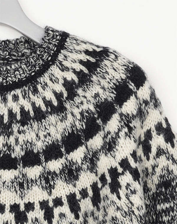 
                  
                    Load image into Gallery viewer, Men MOHAIR NORDIC CREW NECK / 301335252007
                  
                