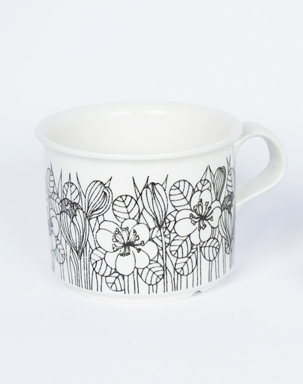 
                  
                    Load image into Gallery viewer, KROKUS Cup &amp;amp; Saucer  Black/White / 904725253050
                  
                