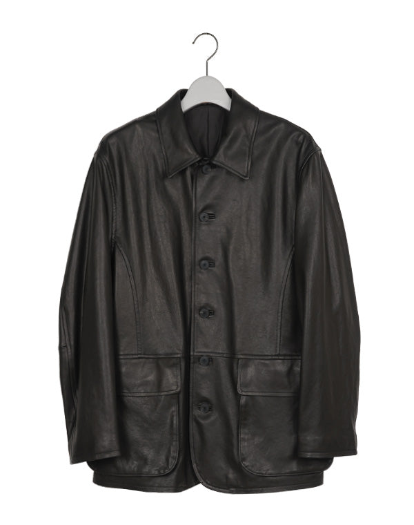AURALEE オーラリー｜TEXTURED LAMB LEATHER BLOUSON A26SSB01BL｜GEA