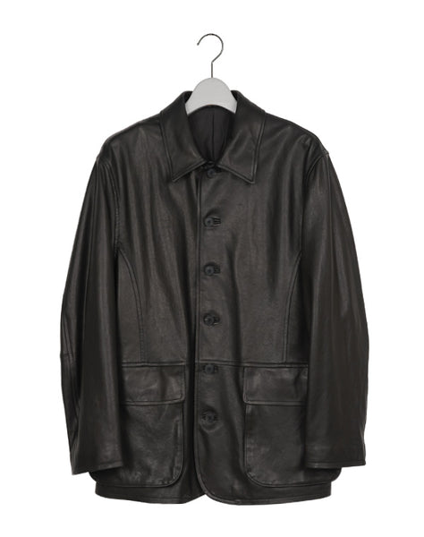 AURALEE オーラリー｜TEXTURED LAMB LEATHER BLOUSON A26SSB01BL｜GEA
