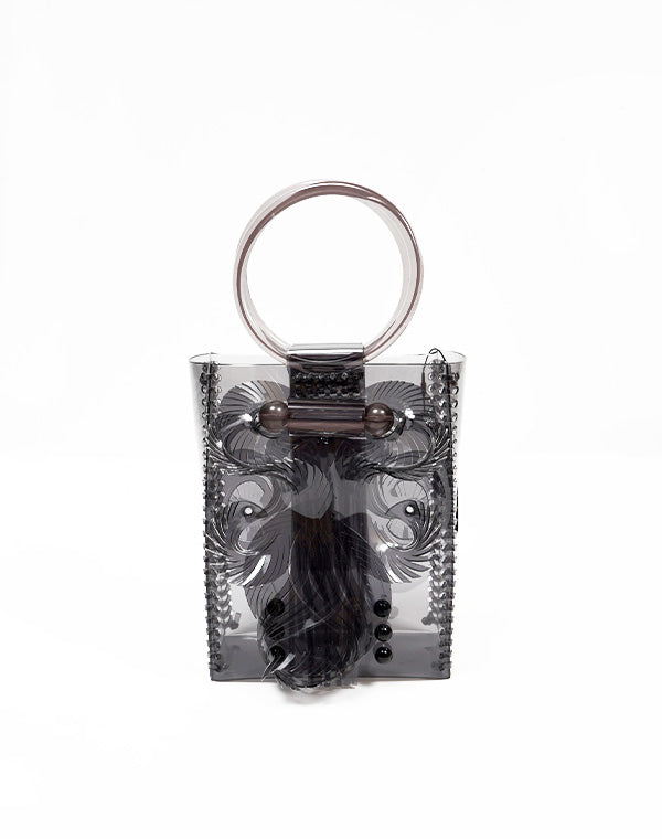 Transparent Sculptural Mini Handbag / 335165241002