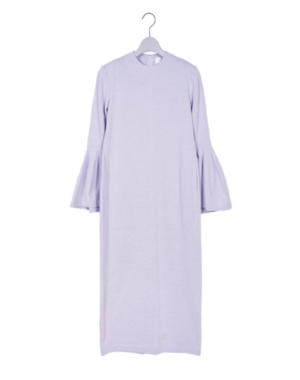 Volume Sleeve Cotton Jersey Dress / 303165241006
