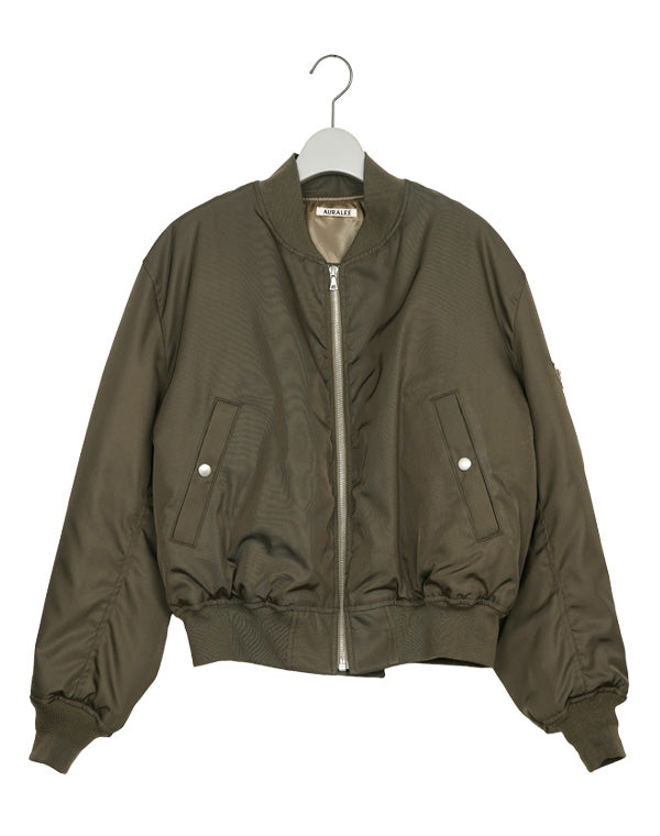 AURALEE オーラリー｜HIGH DENSITY SILK TWILL FLIGHT BLOUSON