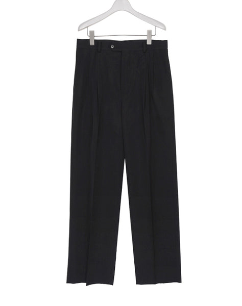 LIGHT WOOL MAX GABARDINE TWO-TUCK SLACKS / 315192252002