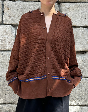 Kota Gushiken コウタグシケン｜Wrinkled Polo Cardigan KGAW25-K02