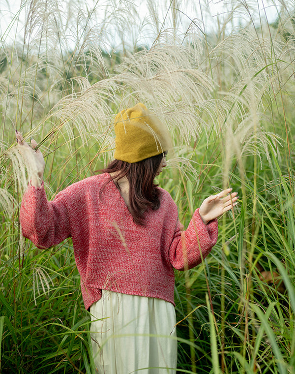 
                  
                    Load image into Gallery viewer, wool V neck pullover / BEA24503LH
                  
                