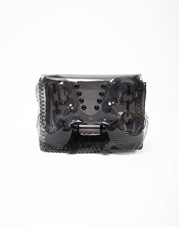 Transparent Sculptural Mini Chain Bag / 335165241001