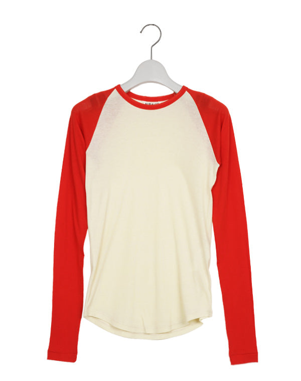 AURALEE オーラリー｜SUPER HIGH GAUGE SHEER RIB RAGLAN P/O