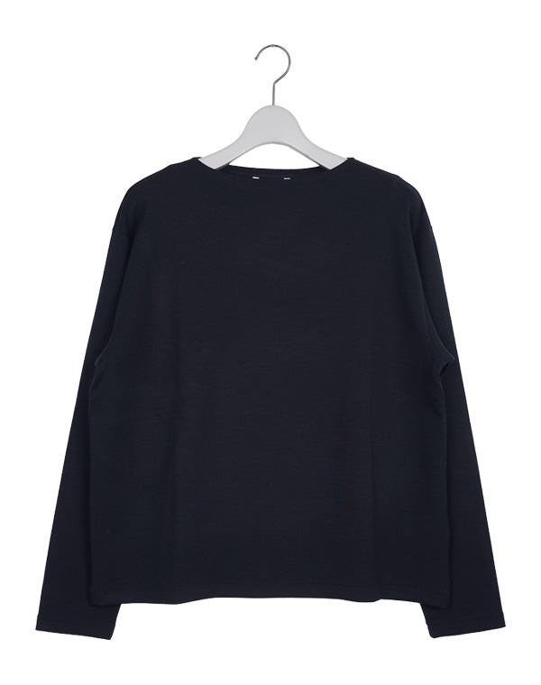 AURALEE オーラリー｜ WOOL STRETCH DOUBLE JERSEY BOAT NECK P/O｜GEA