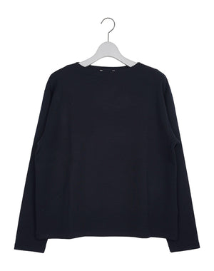 AURALEE オーラリー｜ WOOL STRETCH DOUBLE JERSEY BOAT NECK P/O｜GEA