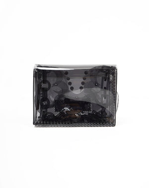 
                  
                    Load image into Gallery viewer, Transparent Sculptural Mini Chain Bag / 335165241001
                  
                