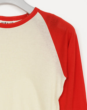 AURALEE オーラリー｜SUPER HIGH GAUGE SHEER RIB RAGLAN P/O