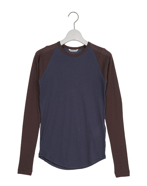 AURALEE オーラリー｜SUPER HIGH GAUGE SHEER RIB RAGLAN P/O