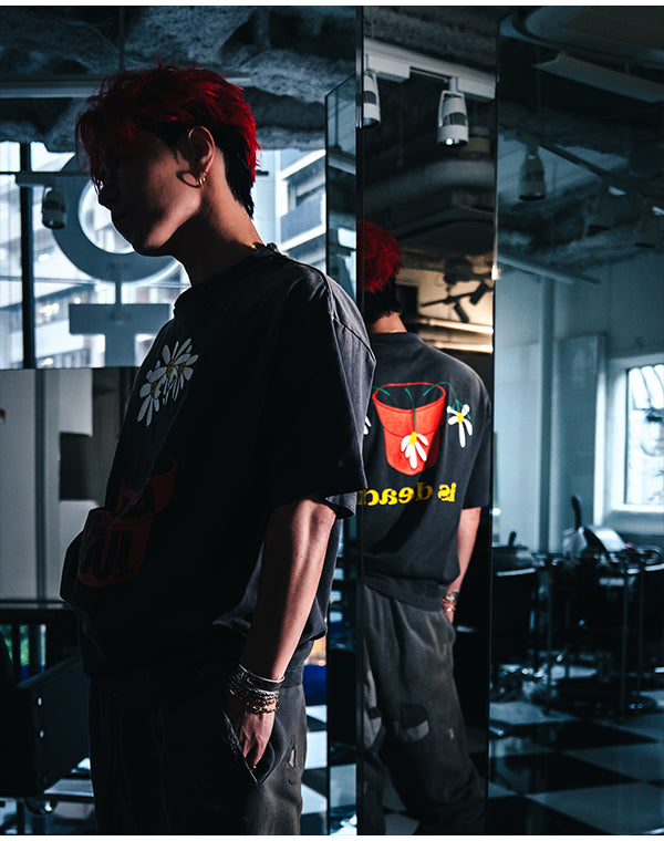 
                  
                    Load image into Gallery viewer, SM-HR1-0000-C18/DLS_SS TEE/DE LA SOUL/BLACK / 304231252008
                  
                