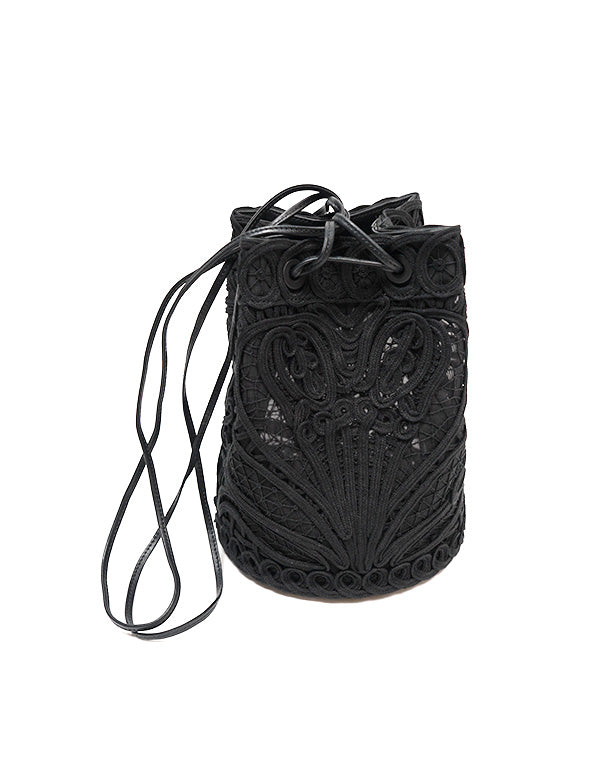 
                  
                    Load image into Gallery viewer, Cording Embroidery Bucket Bag / 335165241005
                  
                