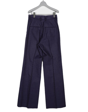 
                  
                    Load image into Gallery viewer, 【SALE】Geometric Silk Cotton Jacquard Flared Trousers / 315165231001
                  
                