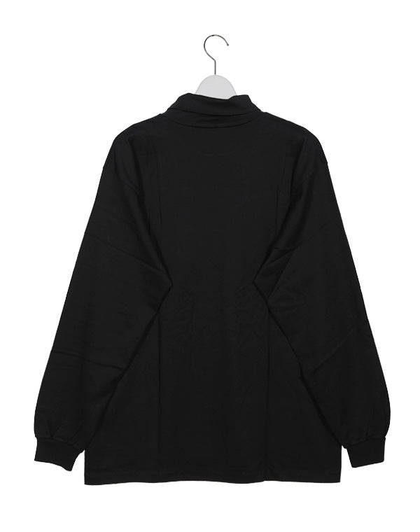 
                  
                    Load image into Gallery viewer, LUSTER PLAITING HI NECK L/S TEE / 304192232002
                  
                