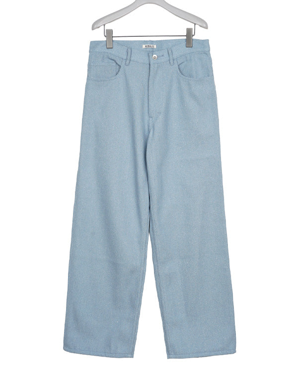 AURALEE / Men SILK NEP DENIM 5P WIDE PANT / A26AP01SD – satoseni