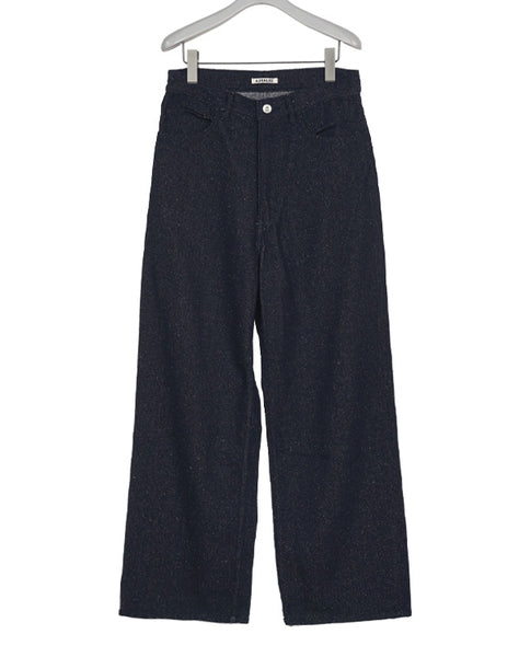 AURALEE オーラリー｜MEN SILK NEP DENIM 5P WIDE PANT｜GEA
