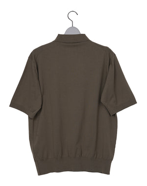 AURALEE オーラリー｜GIZA HIGH GAUGE KNIT POLO A26SP03KA｜GEA