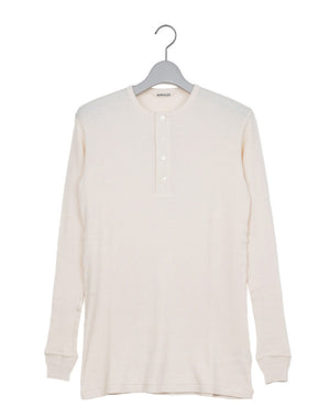 AURALEE オーラリー｜ORGANIC SOFT RIB HENLEY NECK P/O A26SP01OT