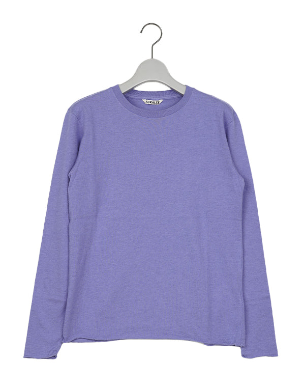 AURALEE / BRUSHED ORGANIC COTTON CASHMERE JERSEY L/S TEE