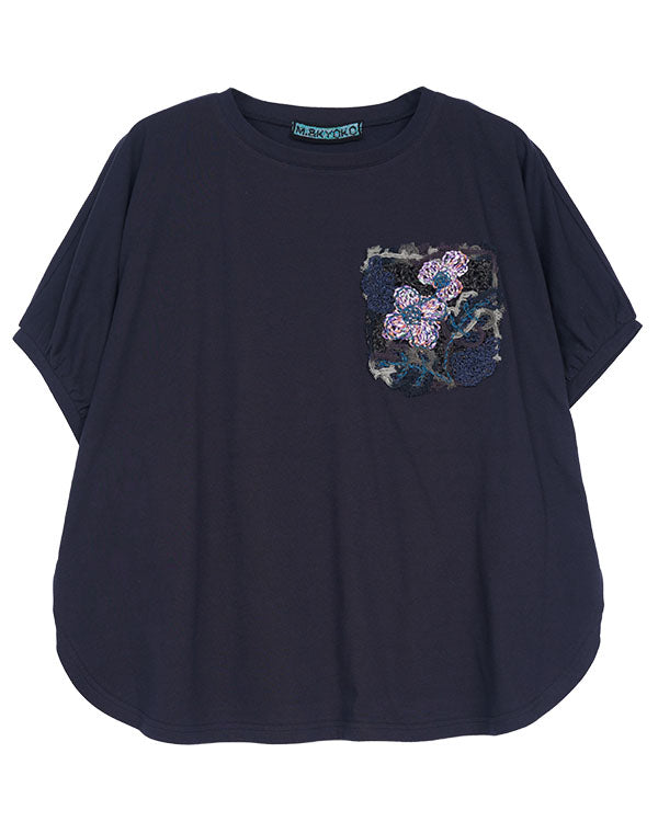 刺繡ポケットバルーンTシャツ / BDN01270WA
