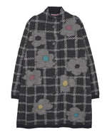 チェックフラワー圧縮ニットコート / BEA01423WA – satoseni online