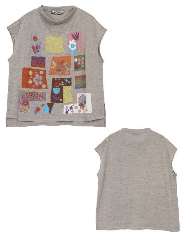 
                  
                    Load image into Gallery viewer, アートフラワーニットベスト / BEA01426WA
                  
                