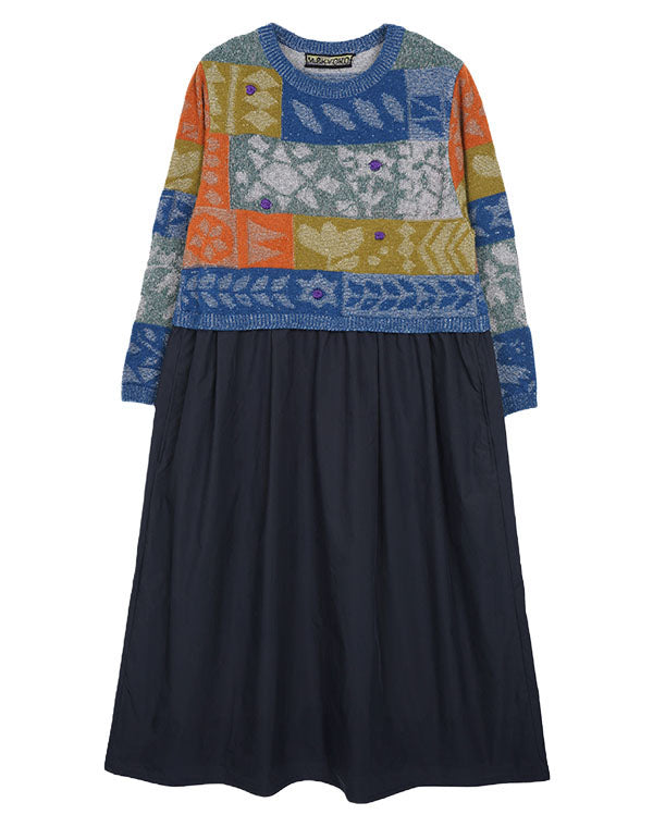 
                  
                    Load image into Gallery viewer, トライバル柄切替ワンピース / BEA01438WA
                  
                