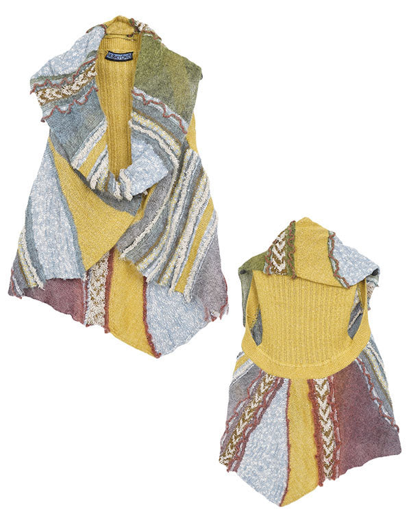 
                  
                    Load image into Gallery viewer, ファンシーボーダードレープベスト / BEA01442WA
                  
                