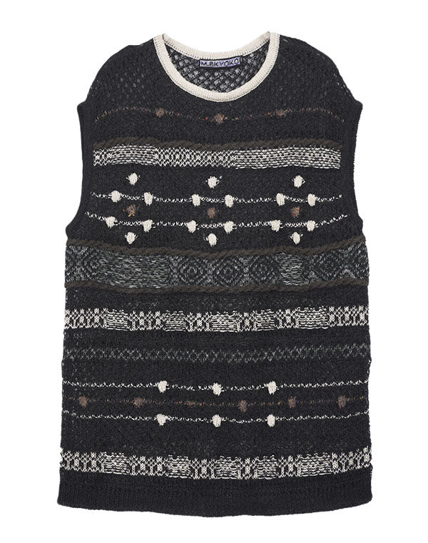 
                  
                    Load image into Gallery viewer, モヘヤメッシュジャカードベスト / BEA01445WA
                  
                