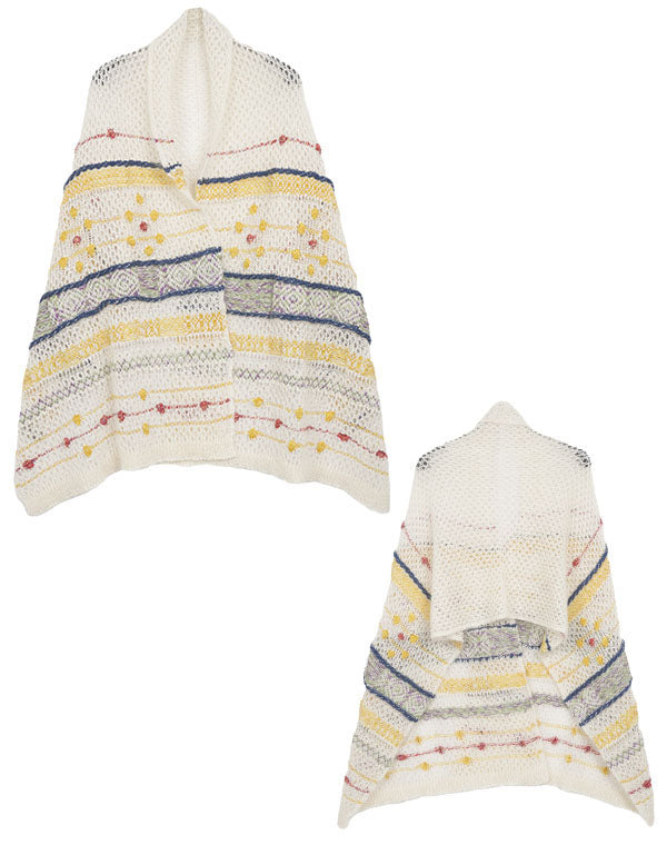 
                  
                    Load image into Gallery viewer, モヘヤメッシュジャカードショール / BEA01447WA
                  
                