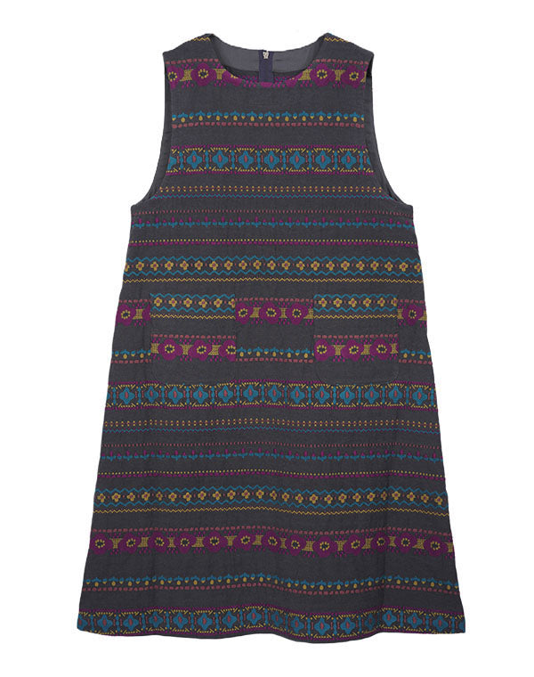 
                  
                    Load image into Gallery viewer, フラワーラインノースリーブワンピース / BEA01465WA
                  
                