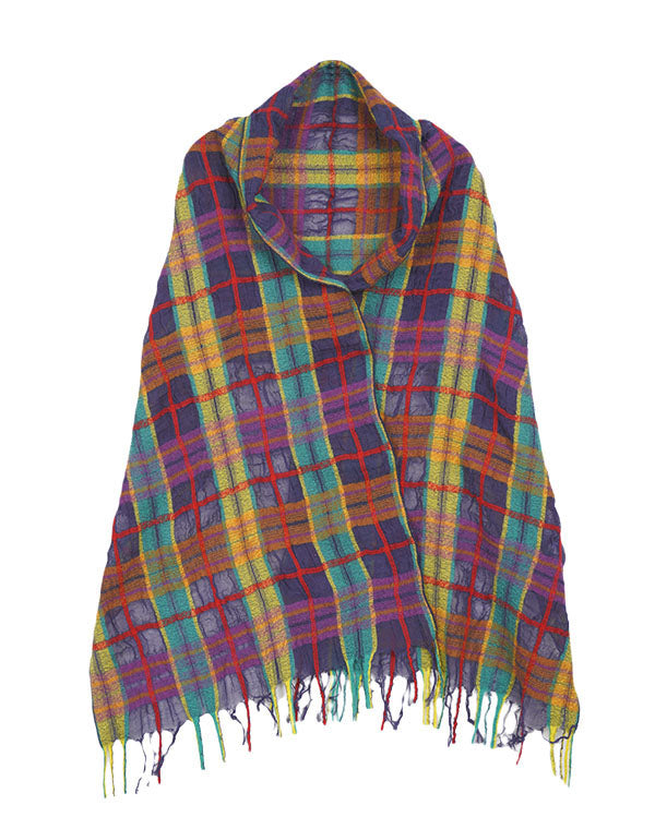 
                  
                    Load image into Gallery viewer, カラフルチェックショール / BEA01474WA
                  
                