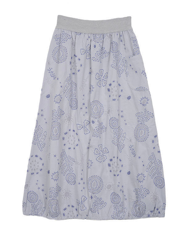 
                  
                    Load image into Gallery viewer, 刺し子柄ストレッチバルーンスカート / BEA01483WA
                  
                