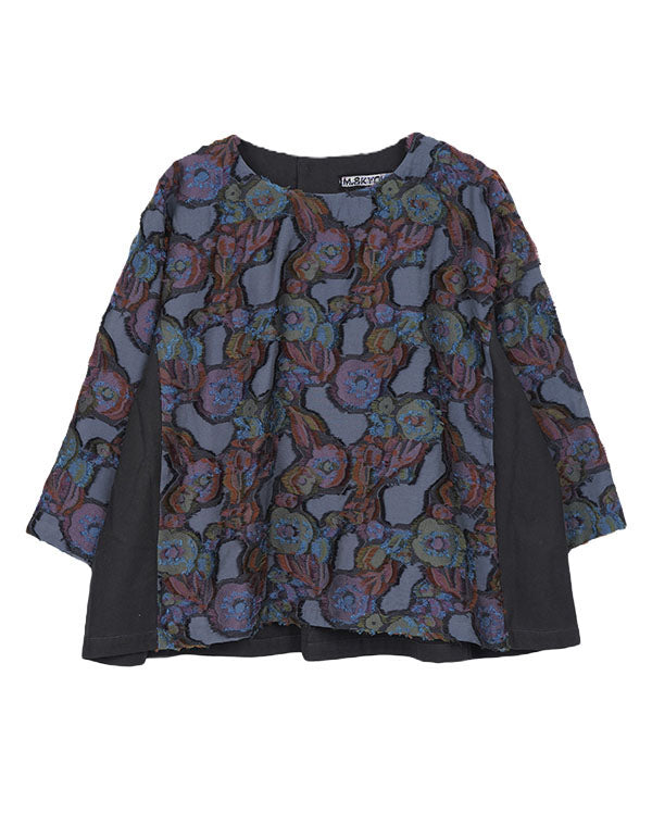 
                  
                    Load image into Gallery viewer, 花の種フリンジ切替ブラウス / BEA01486WA
                  
                