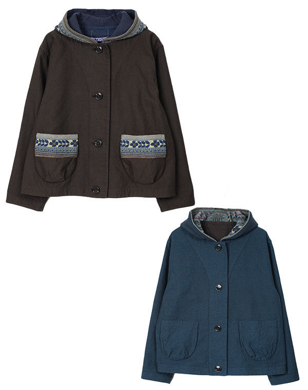 
                  
                    Load image into Gallery viewer, リバーシブルコットンフーディージャケット / BEA01494WA
                  
                