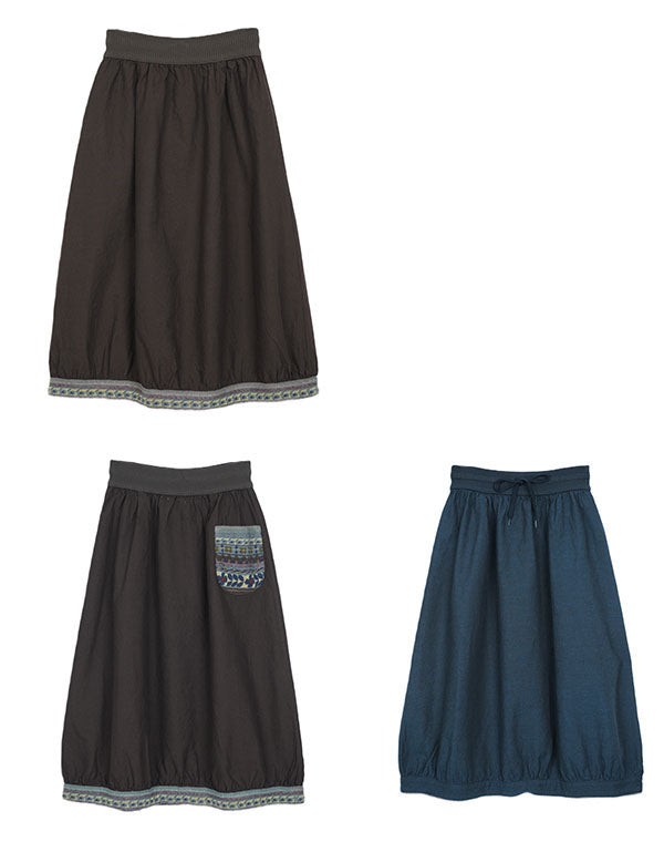 
                  
                    Load image into Gallery viewer, リバーシブルコットンバルーンスカート / BEA01496WA
                  
                