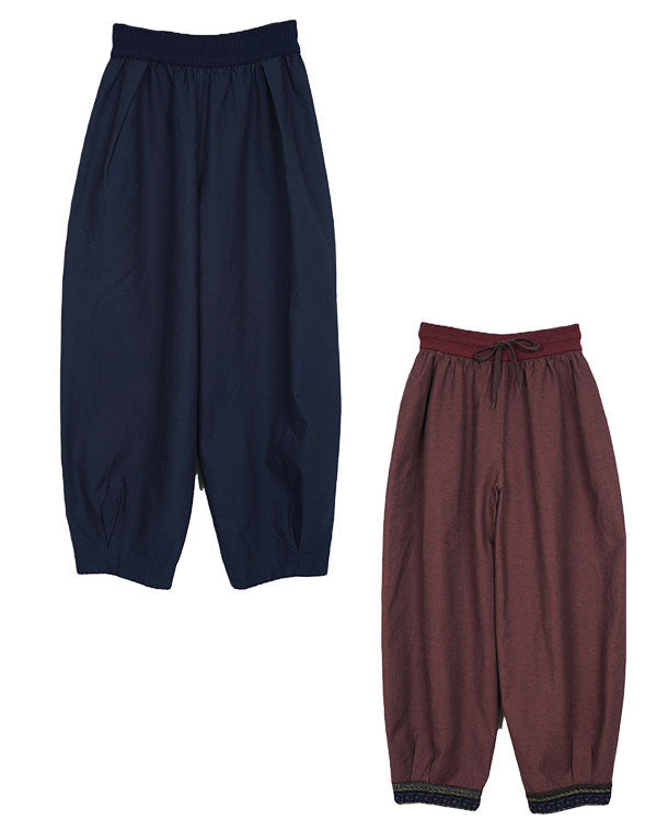 
                  
                    Load image into Gallery viewer, リバーシブルコットンニット使いパンツ / BEA01497WA
                  
                