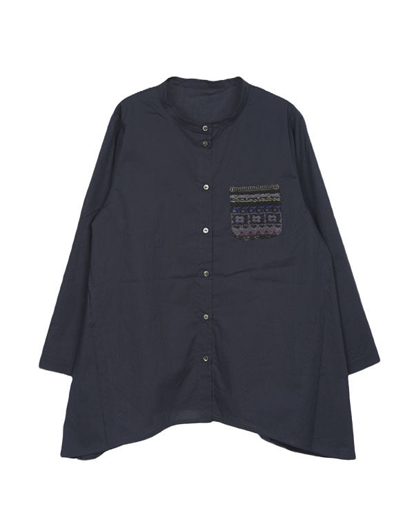 
                  
                    Load image into Gallery viewer, ニットポケットチュニックローンシャツ / BEA01499WA
                  
                