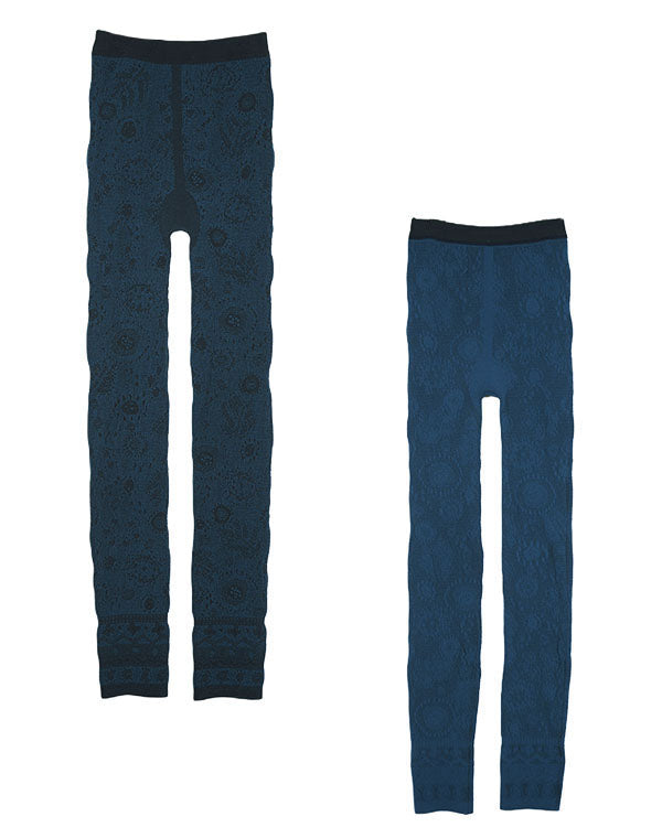 
                  
                    Load image into Gallery viewer, シームレスリバーシブルニットレースレギンス / BEA01524WA
                  
                