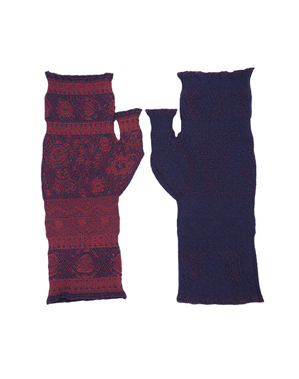 
                  
                    Load image into Gallery viewer, シームレスリバーシブルニットレースアームカバー / BEA01525WA
                  
                