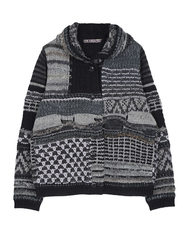 
                  
                    Load image into Gallery viewer, ファンシーMIXフーディーカーディガン / BEA01531WA
                  
                