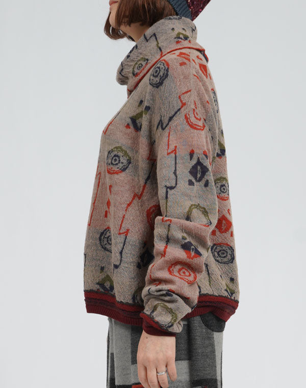 
                  
                    Load image into Gallery viewer, ミューラル柄リバーシブルプルオーバー / BEA07401WA
                  
                