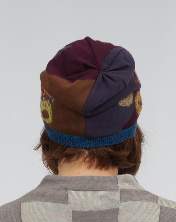 
                  
                    Load image into Gallery viewer, 野花柄刺繍入りニット帽 / BEA07410WA
                  
                