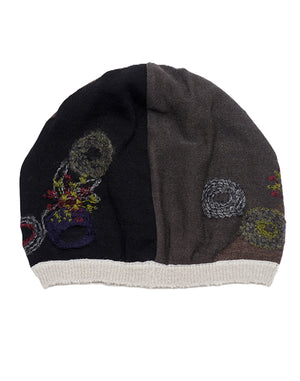 野花柄刺繍入りニット帽 / BEA07410WA – satoseni online store