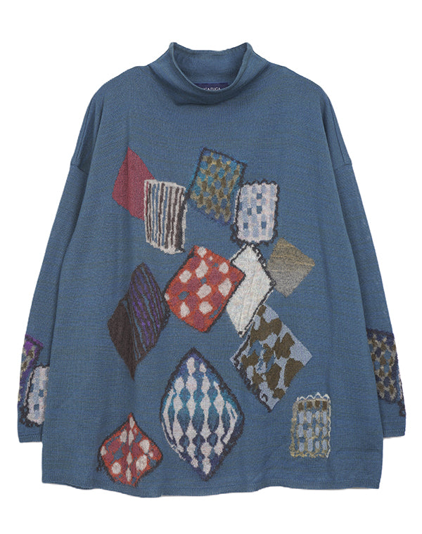 
                  
                    Load image into Gallery viewer, パッチワーク柄プルオーバー / BEA07412WA
                  
                