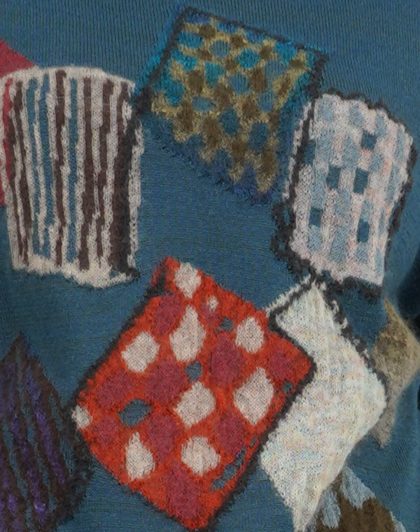 
                  
                    Load image into Gallery viewer, パッチワーク柄プルオーバー / BEA07412WA
                  
                