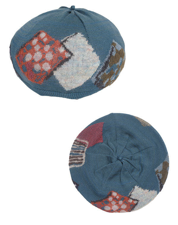 パッチワーク柄ベレー帽 / BEA07417WA – satoseni online store